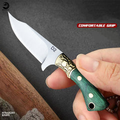 Miniature outdoor pocket knife D2 steel knife handle convenient to play with