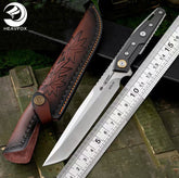 Tactical knife with aluminum handle and mechanical design