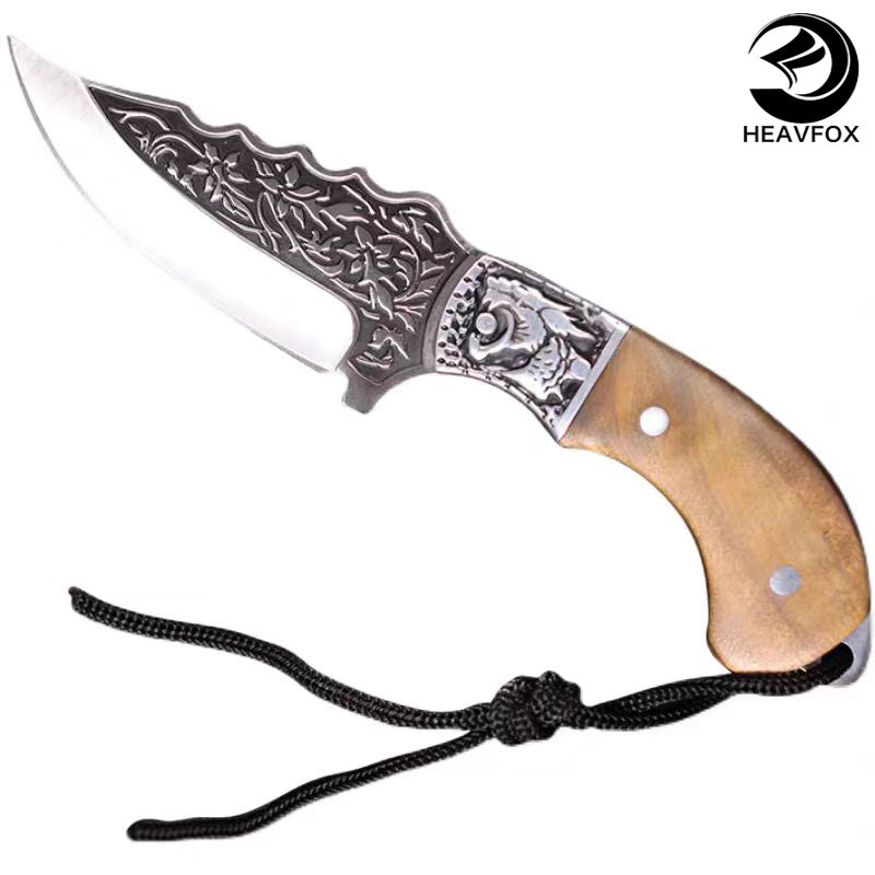 Carving steel knife outdoor knife thickened version 6.0