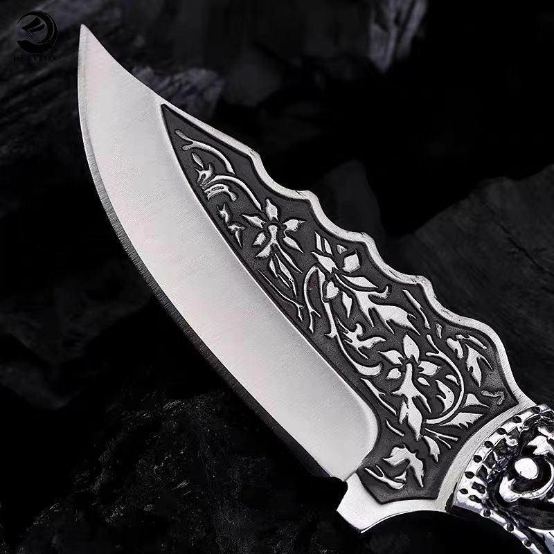 Carving steel knife outdoor knife thickened version 6.0