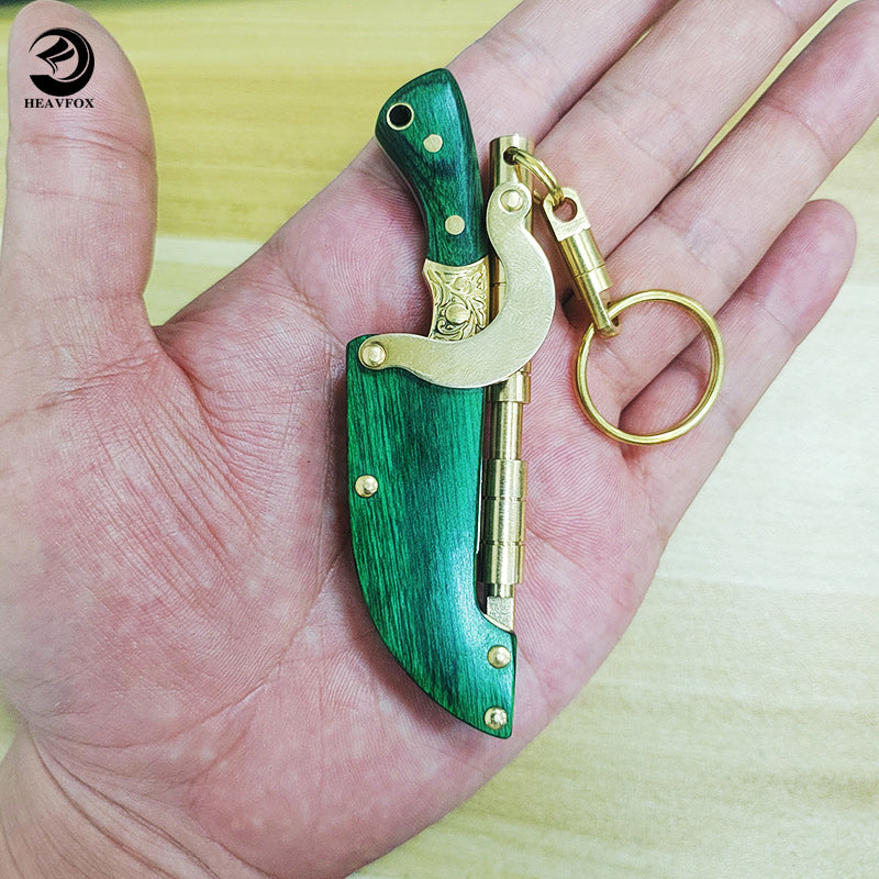 Miniature outdoor pocket knife D2 steel knife handle convenient to play with