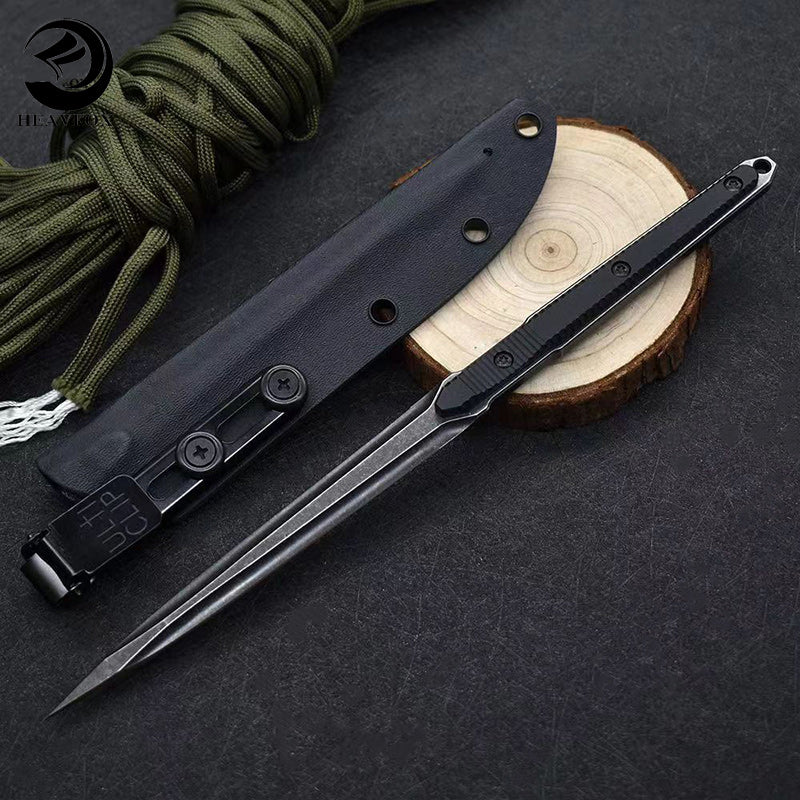 D2 Tea Needle Outdoor Straight Knife