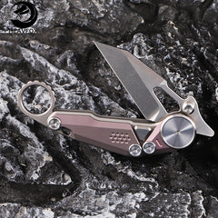 M390 Steel Titanium Alloy Handle Dormouse Outdoor Folding Knife