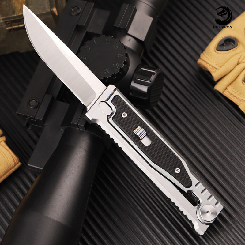D2 Gravity Knife with Aluminum Alloy Handle, Outdoor Convenient Tool