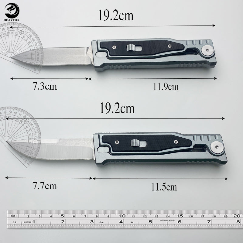 D2 Gravity Knife with Aluminum Alloy Handle, Outdoor Convenient Tool